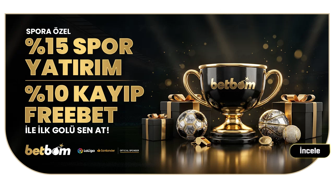 SPOR ALANINDA ÇEVRİMSİZ %15 YATIRIM BONUSU + %10 KAYIP FREEBET