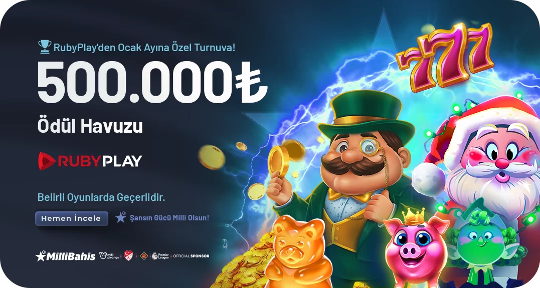 RUBYPLAY'E ÖZEL 500.000₺ ÖDÜLLÜ TURNUVA